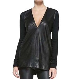 Helmut Lang leather top
